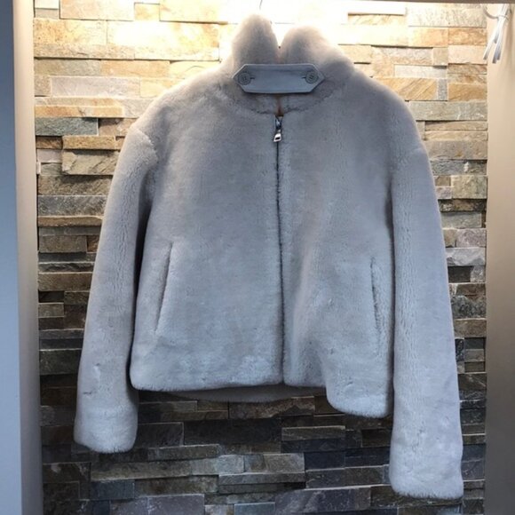 CLUB MONACO Faux Fur Crop Jacket - Picture 5 of 11